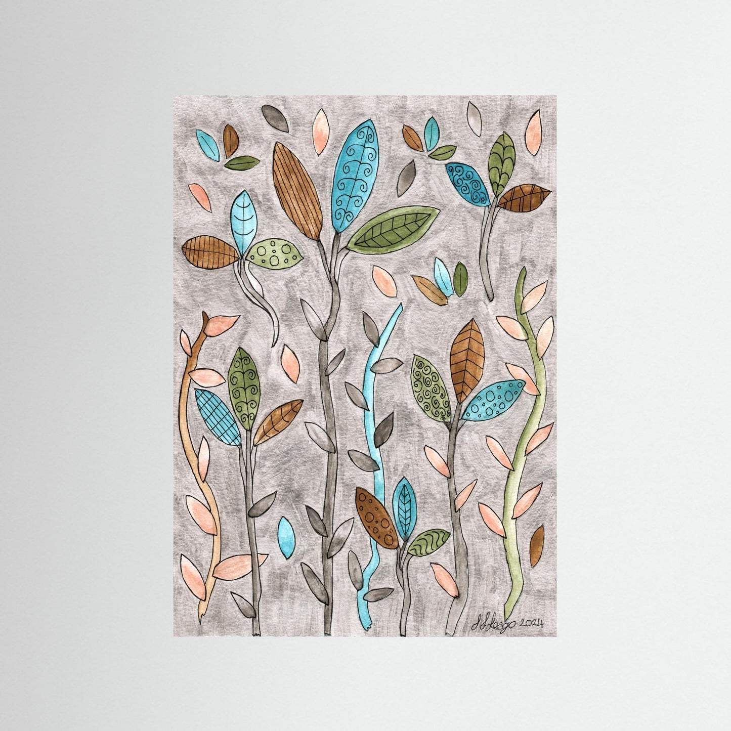 Leafy Pastel