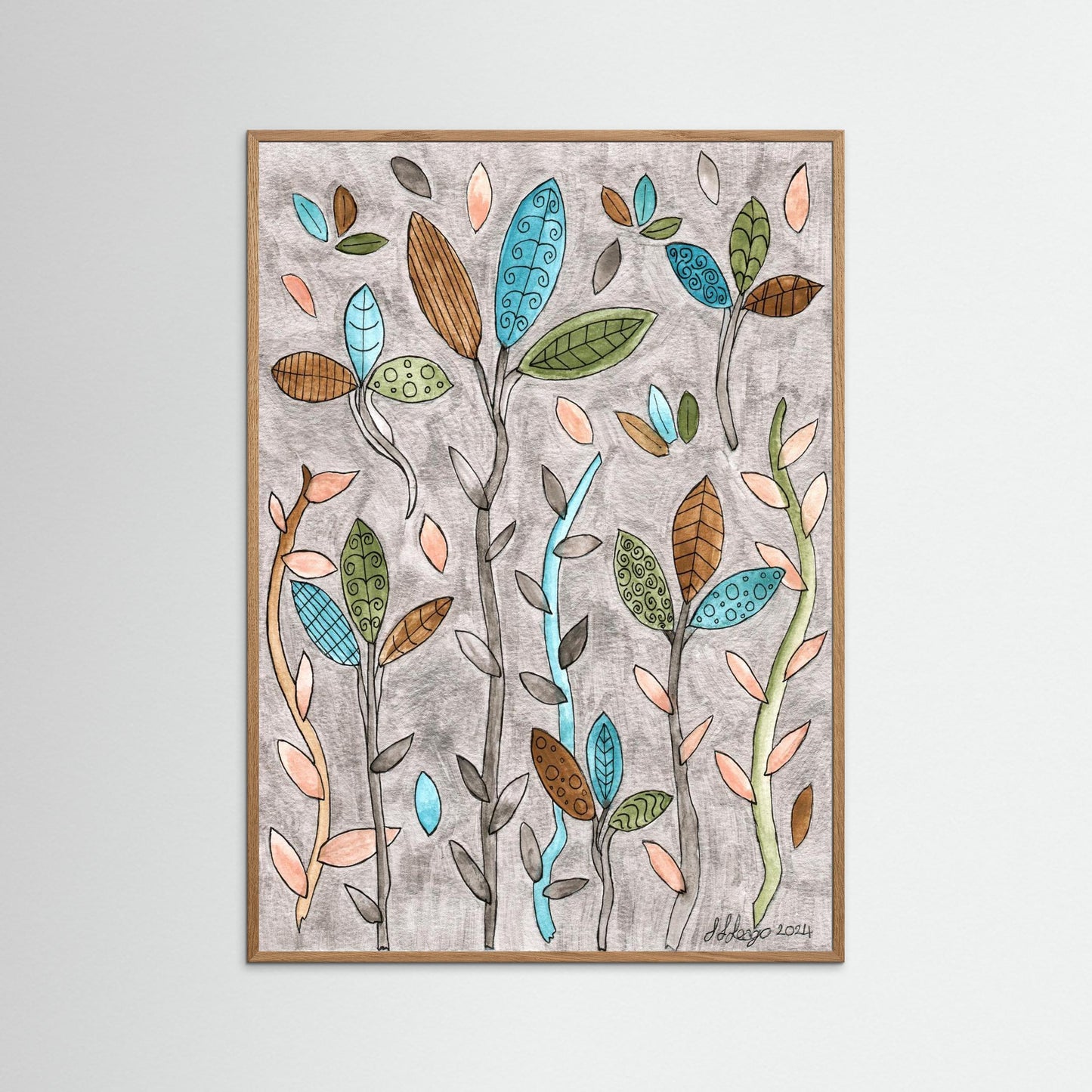 Leafy Pastel