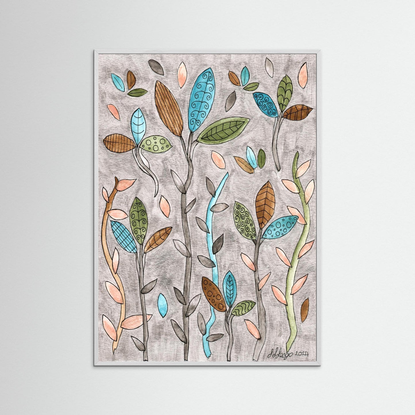 Leafy Pastel