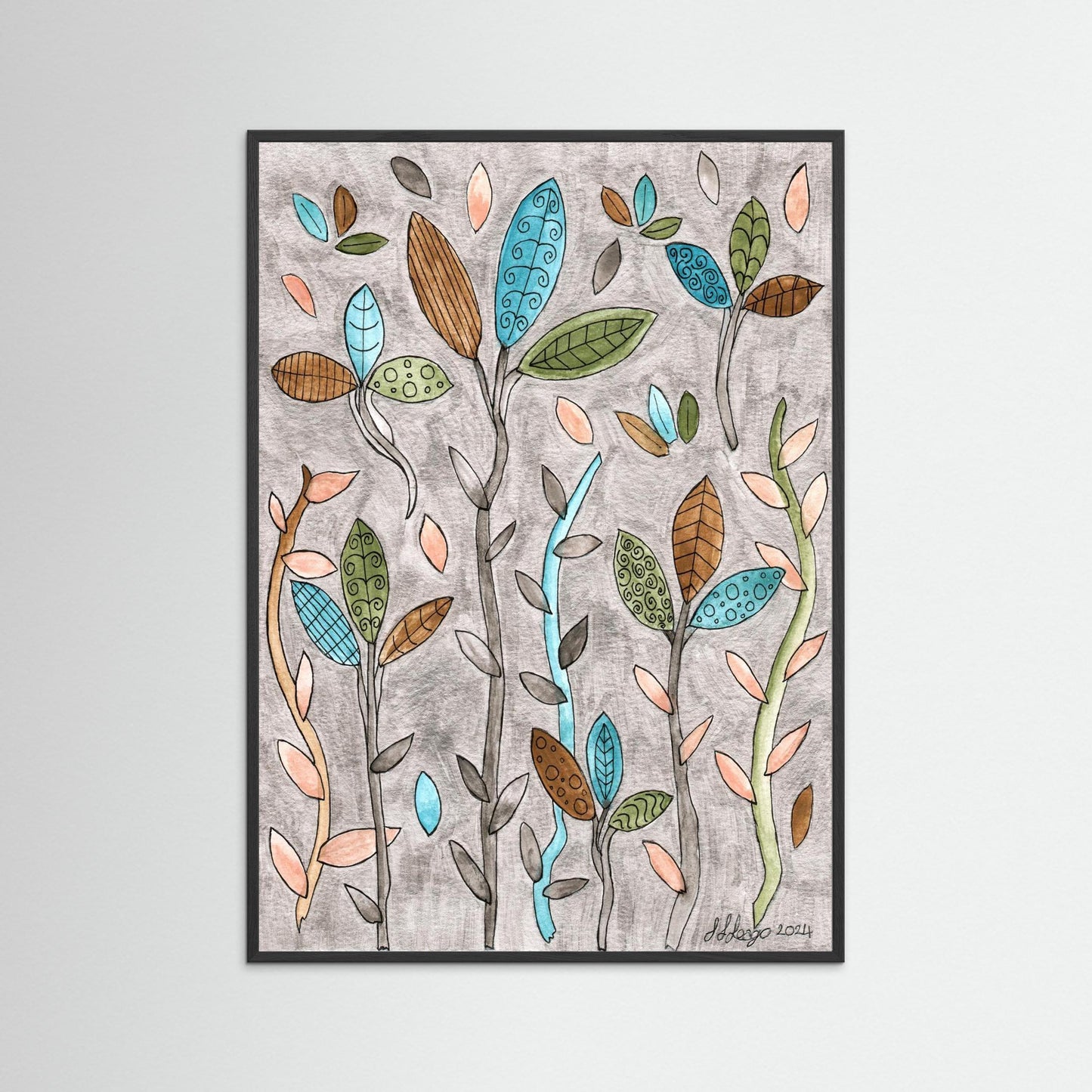 Leafy Pastel