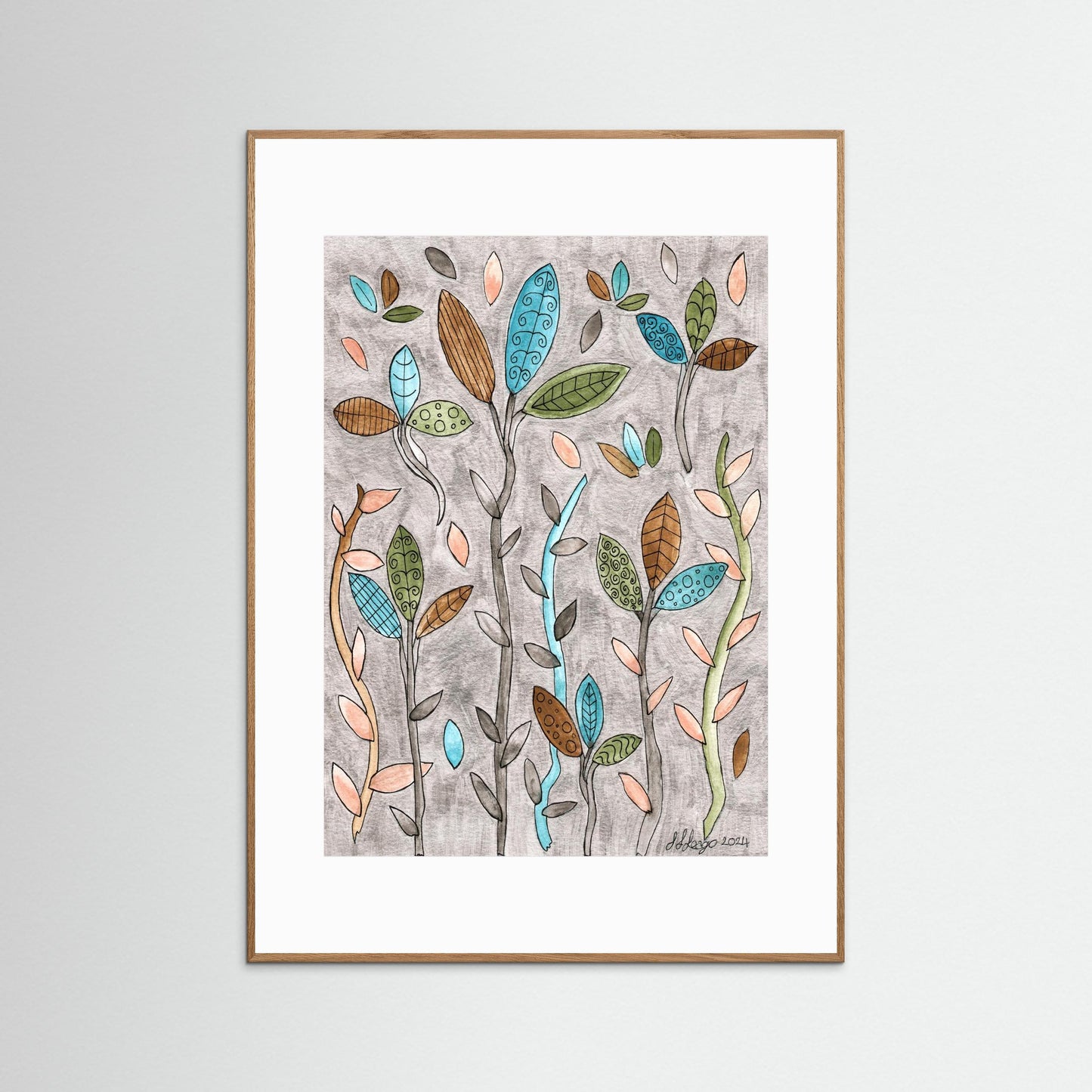 Leafy Pastel
