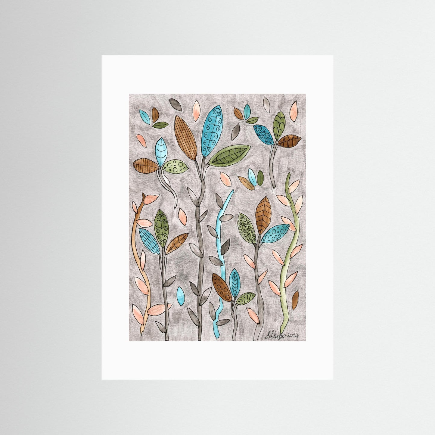 Leafy Pastel