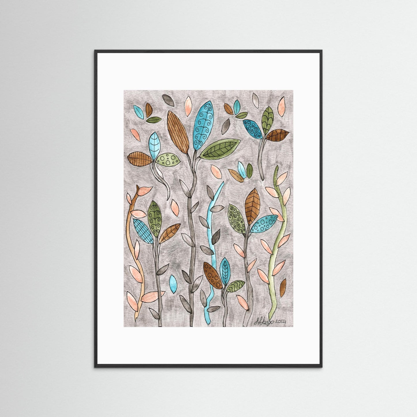 Leafy Pastel