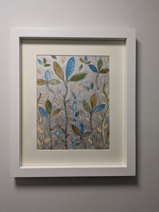 Leafy Pastel -Part of the Floral Collection, these delicate leafy pastel shades evoke a serene and peaceful scene.