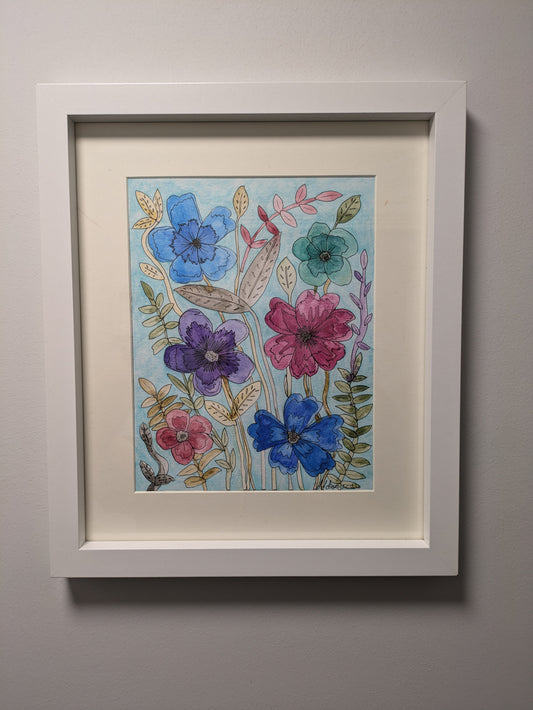 Mixup - Part of the Floral Collection, when carefully thought out planting meets natural beauty. This eclectic mix of flowers makes for a rather unconventional and array of different flowers and different colours.
