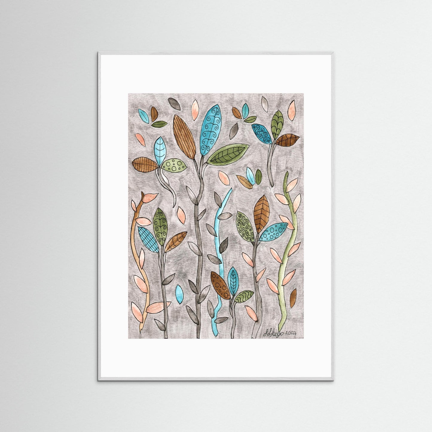 Leafy Pastel