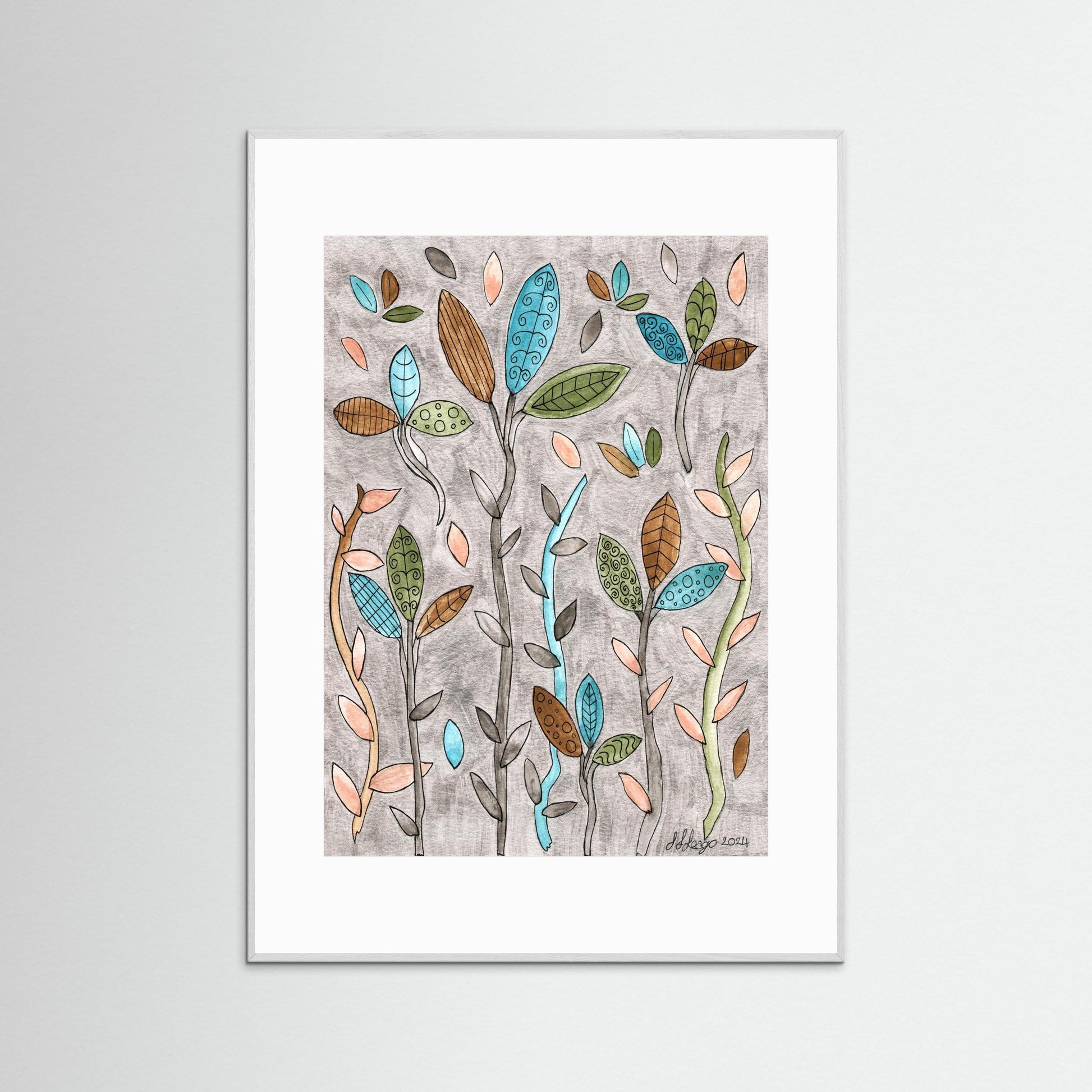 Leafy Pastel